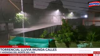 Lluvia torrencial, rayos y fuertes vientos azotaron varias zonas de Piura 