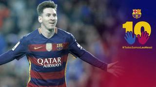 Messi: piden a Barcelona retirar campaña en defensa del '10'