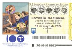 Lotería Nacional del sábado 18 de mayo: comprobar resultados y décimos 