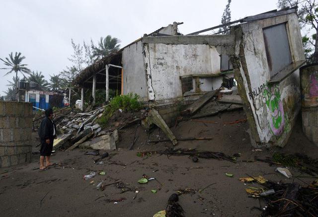 Las lluvias del huracán Grace provocaron inundaciones y derrumbes en el municipio de Tecolutla, en Veracruz, México. (Reuters).