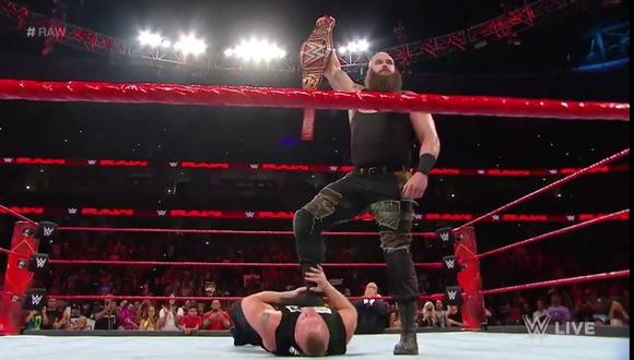 En el último WWE Raw, Brock Lesnar fue humillado por Braun Strowman. (Foto: Twitter)
