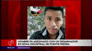 Puente Piedra: hombre es asesinado en zona Industrial | VIDEO  