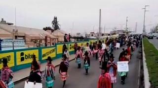 Tacna: ciudadanos de Candarave marchan contra minera Southern