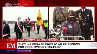Ministra de Salud afirmó que el Perú superaría los 40 mil fallecidos por Covid-19
