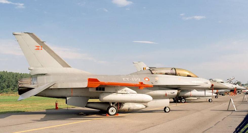 Un F-16 danés. (Foto: Blueshade / Wikimedia)