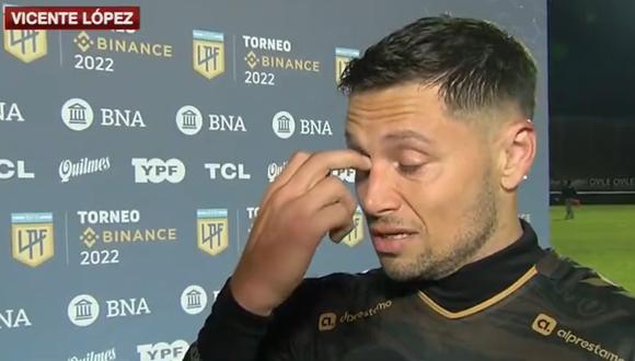 Mauro Zárate no contuvo las lágrimas al recordar el complicado momento de salud de su padre. (Foto: Captura ESPN)