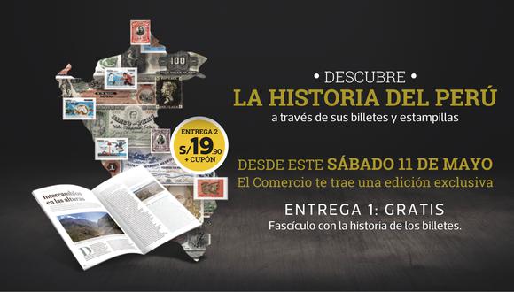 Una colección de 30 entregas donde conocerás la historia del Perú a través de sus billetes y estampillas, entrega 1 gratis.