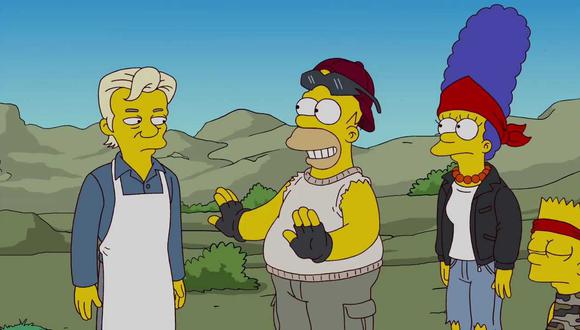 Triunfo del absurdo: Julian Assange, Homero, Marge y Bart en el capítulo 500 de "Los Simpson"