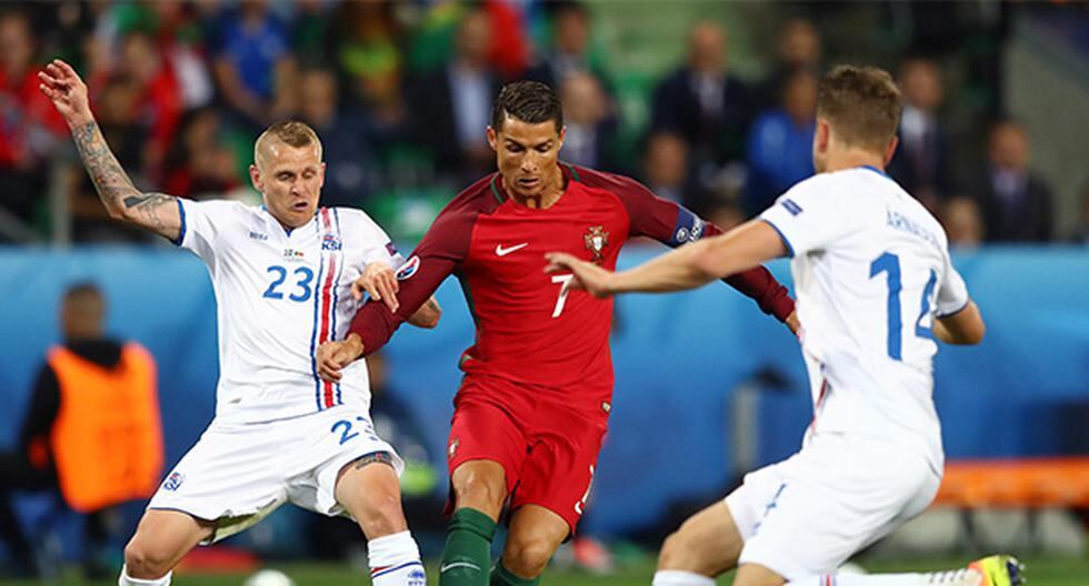 Portugal e Islandia igualaron en un partido con emociones de principio a fin. (Foto: Getty Images)