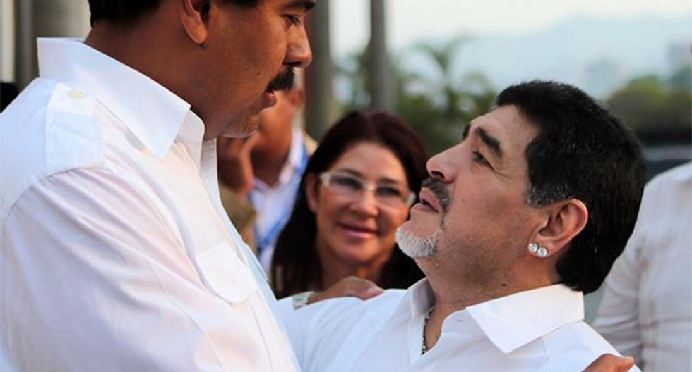 Nicolás Maduro a favor de que Diego Maradona sea el nuevo presidente de la FIFA. (Foto: Agencias)
