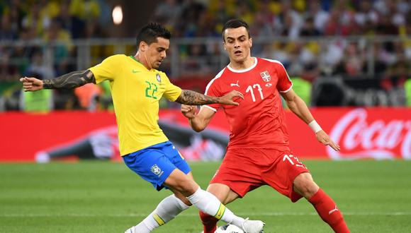 Brasil choca ante Serbia este miércoles (1:00 pm. EN VIVO ONLINE por DirecTV / Globo / SporTV) en el Otkrytie Arena en el marco de la tercera fecha del Grupo E del Mundial Rusia 2018. (Foto: AFP)