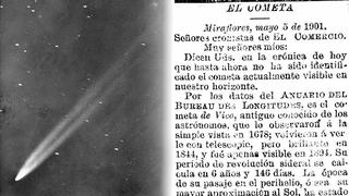 El cometa de dos colas que sorprendió a los peruanos en 1901 e inspiró un poema