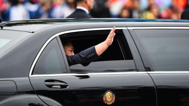 Así fue la llegada de Kim Jong-un a Hanói para reunirse con Trump por segunda vez. (AFP)