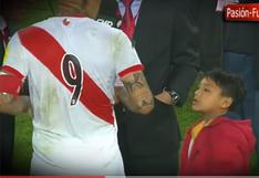 Paolo Guerrero cumplió el sueño de otro niño tras el Perú vs Ecuador