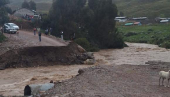 Deslizamientos ocasionados por fuertes lluvias afectan severamente al distrito de Vinchos, en Ayacucho. (Foto: Portal Ayacucho)