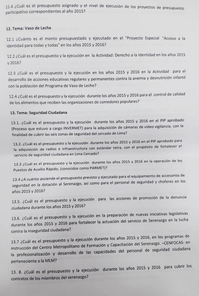 Luis Castañeda y las 108 preguntas para que el alcalde hable - 5