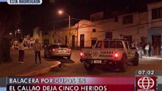Callao: balacera por cobro de cupos dejó cinco heridos