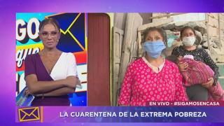 Karina Rivera llora por madre de familia que no puede pagar su servicio de luz 