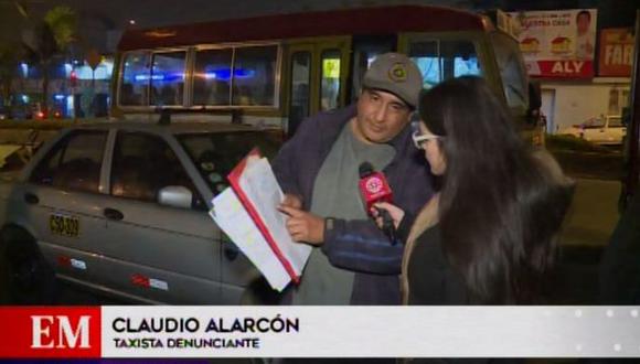 Claudio Alarcón Guizado contó que el automóvil lo adquirió en diciembre del año pasado, sin embargo, fue decomisado el último martes en un operativo en Ate. (Foto: América TV)