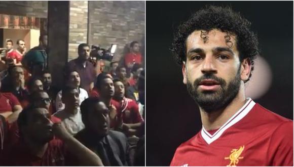 Varios aficionados de Mohamed Salah festejaron locamente en un establecimiento privado los goles que le hizo a la Roma con el Liverpool, por la primera semifinal de la Champions League. (Foto: captura de pantalla / Reuters)