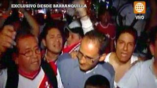 Selección peruana agradeció bienvenida de hinchas en Barranquilla