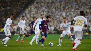 Al mejor estilo de Súper Campeones: Lionel Messi rodeado de jugadores del Real Madrid en ‘El Clásico’