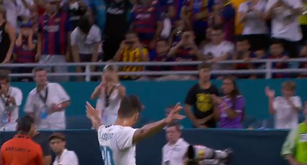 Poco antes del descanso, MarcoMarco Asensio consiguió el empate parcial para el Real Madrid. (Video: YouTube)