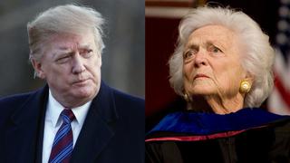 La aversión de Barbara Bush a Trump data de hace casi 30 años y le afectó al corazón