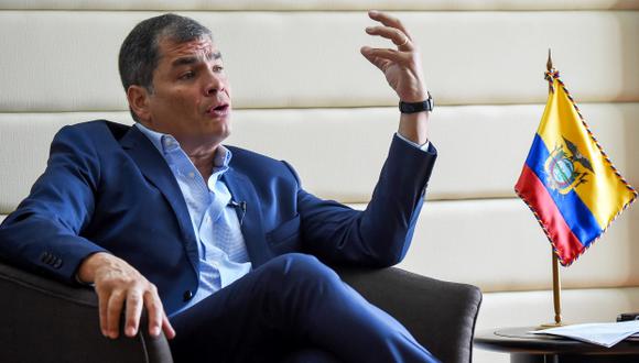 Rafael Correa, ex presidente de Ecuador. (Foto: AFP/Raúl Arboleda)