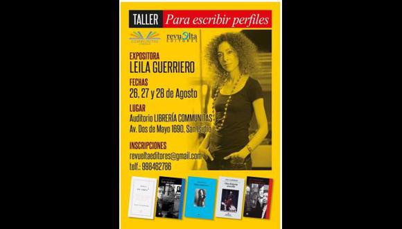 Leila Guerriero dictará taller para escribir perfiles