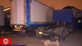Santa Anita: Intervienen cochera donde almacenaban camiones robados
