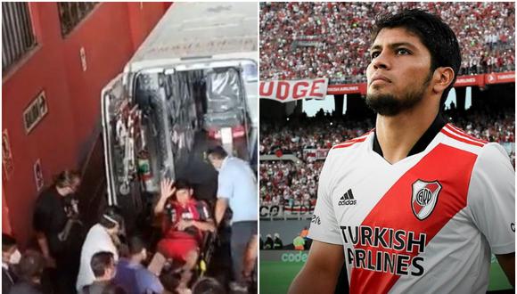 Rojas hizo gesto de agradecimiento por el apoyo. (Foto: River Plate)