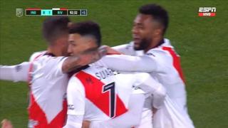 Agónica victoria: Matías Suárez convirtió gol de River Plate en el minuto final en la cancha de Independiente | VIDEO