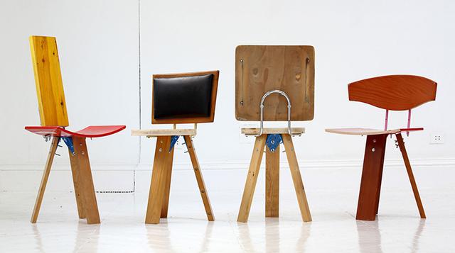 Nueva vida: crean sillas con materiales reutilizados - 1