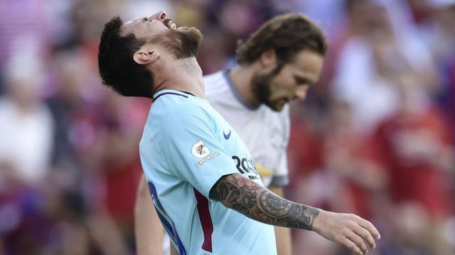 Messi tuvo algunas oportunidades para abrir el marcador. Se lamento en cada una de ellas. (Foto: AFP)