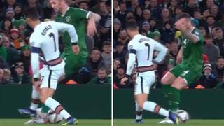 Shane Duffy le ‘rompió la cintura’ a Cristiano Ronaldo en el Portugal vs. Irlanda | VIDEO