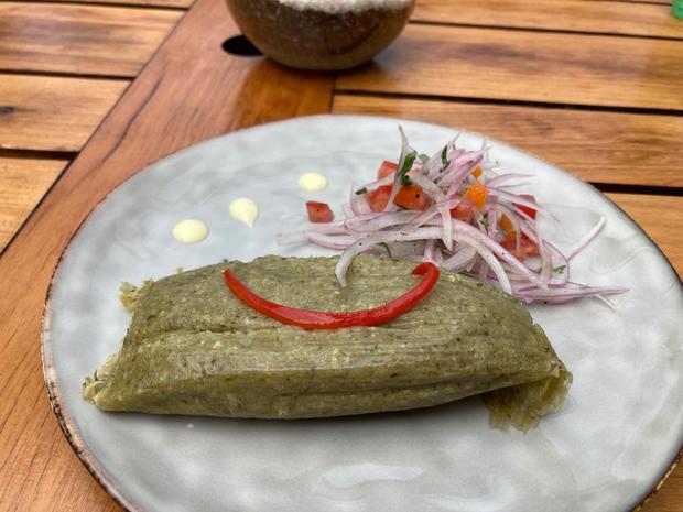 The green tamale is one of the most requested entries in "Vegan Gastronomy".  (Photo: Patricia Castañeda)