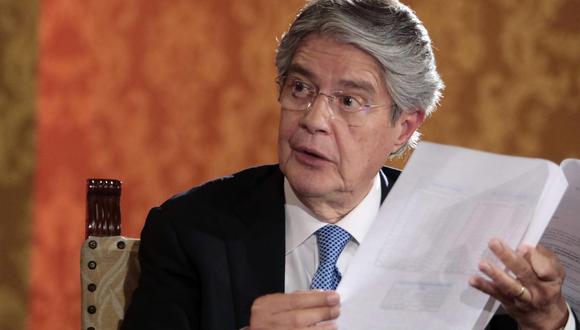 El presidente de Ecuador, Guillermo Lasso, es investigado por la Asamblea Nacional por los Pandora Papers. (Foto: EFE).