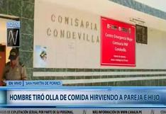 Lima: hombre le arrojó una olla hirviendo a su esposa e hijo en SMP