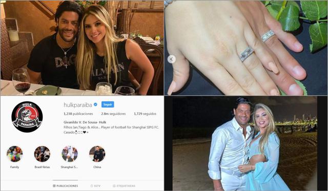 El futbolista brasileño Hulk anunció que finalmente se casó con la sobrina de su exesposa [FOTOS]