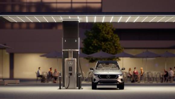 Estación de carga eléctrica proyectada por Mercedes-Benz