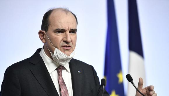 El primer ministro de Francia, Jean Castex, anunció las medidas para frenar la quinta ola de coronavirus. (STEPHANE DE SAKUTIN / AFP).