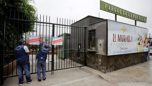 Parque La Muralla cerrado por 30 días por Municipalidad de Lima