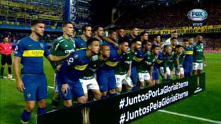 Boca Juniors vs. Palmeiras: foto de los 22 jugadores con el lema 'Juntos por la gloria' | VIDEO