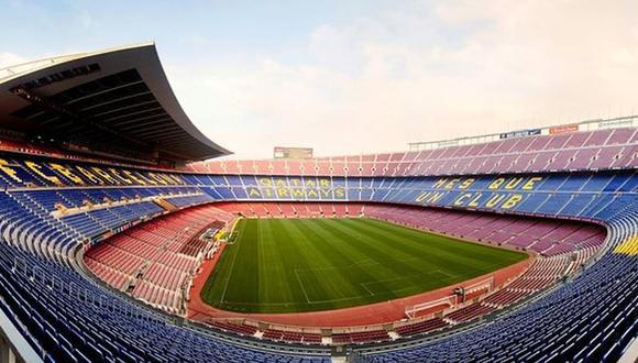 El Camp Nou de Barcelona tiene permitido recibir a los asistentes hasta en un 40% de su aforo.(Foto: Fcbarcelona.es)