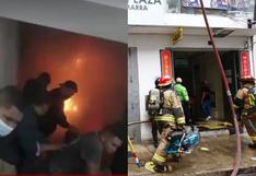Bomberos explican rescate de atrapados durante incendio en Gamarra: “Red de agua del edificio no funcionó”