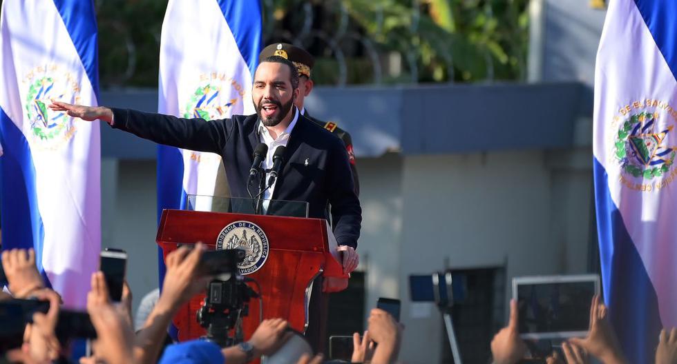 El presidente de El Salvador, Nayib Bukele, dijo que “el uso de la fuerza letal está autorizado” para los cuerpos de seguridad en defensa de sus vidas y de los ciudadanos. (AFP/MARVIN RECINOS).
