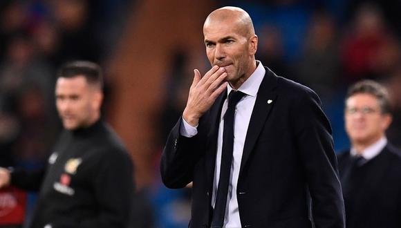 Zinedine Zidane dio una conferencia de prensa sobre los próximos compromisos del Real Madrid. (Foto: AFP)