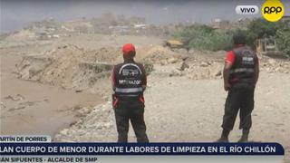 SMP: hallan cadáver de menor durante labores de descolmatación del río Chillón | VIDEO