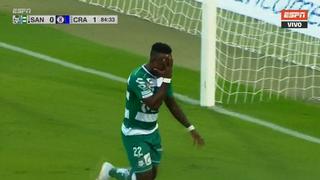 Cruz Azul vs. Santos Laguna: Deinner Quiñones anotó agónico gol del empate | VIDEO